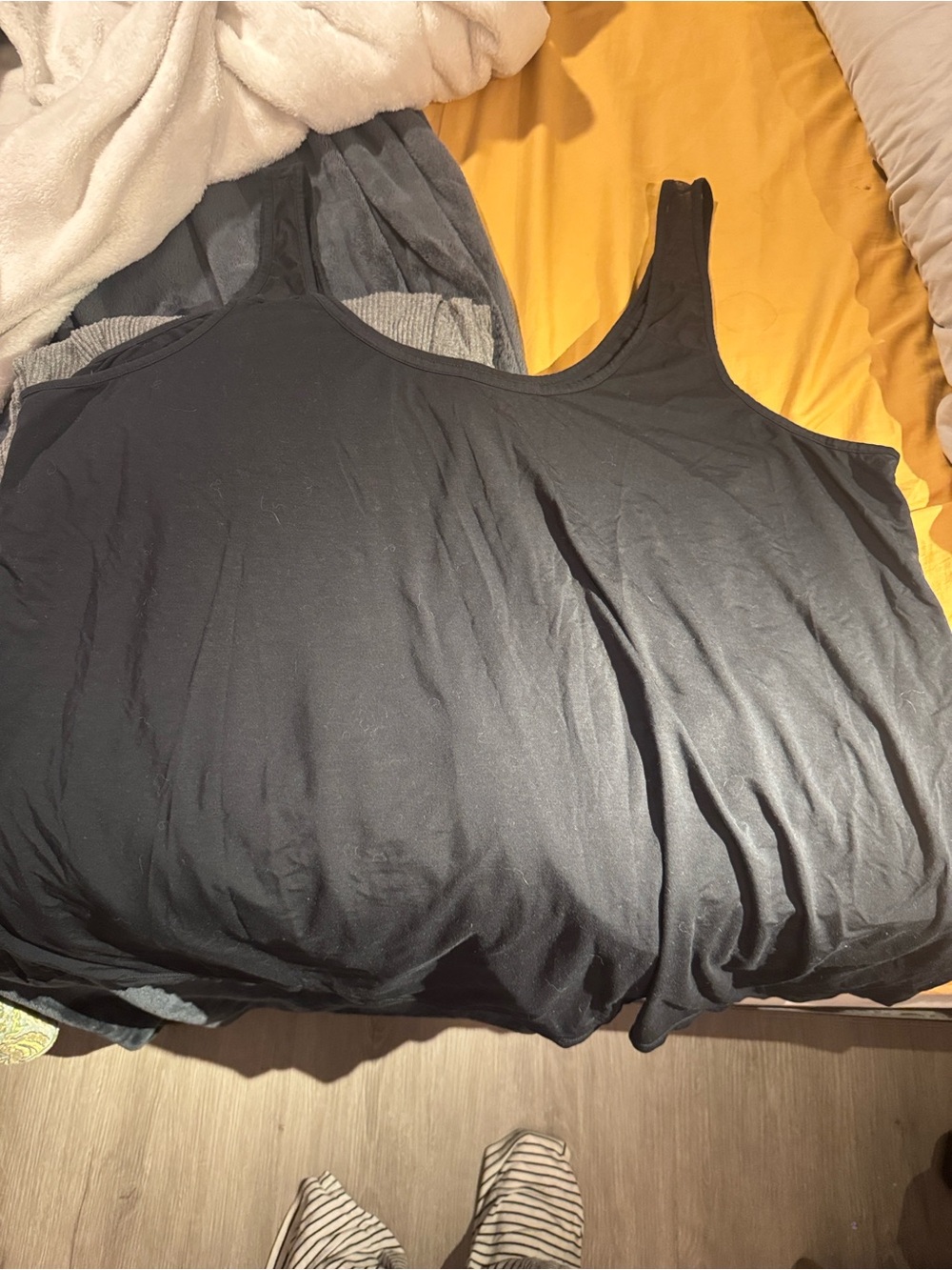 Honeylove Blisswear Black Mesh-Trim Tank Pajama Top - Picture 3 of 5